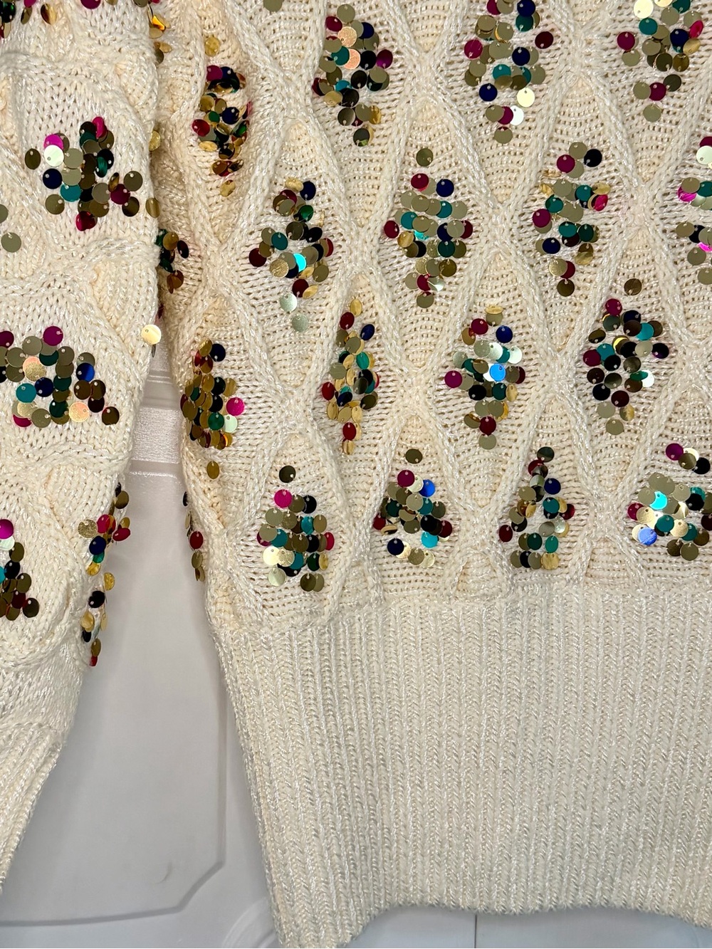 Anthropologie Lara Sequined Sweater - Picture 6 of 7